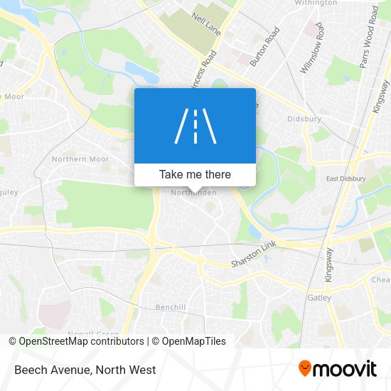 Beech Avenue map