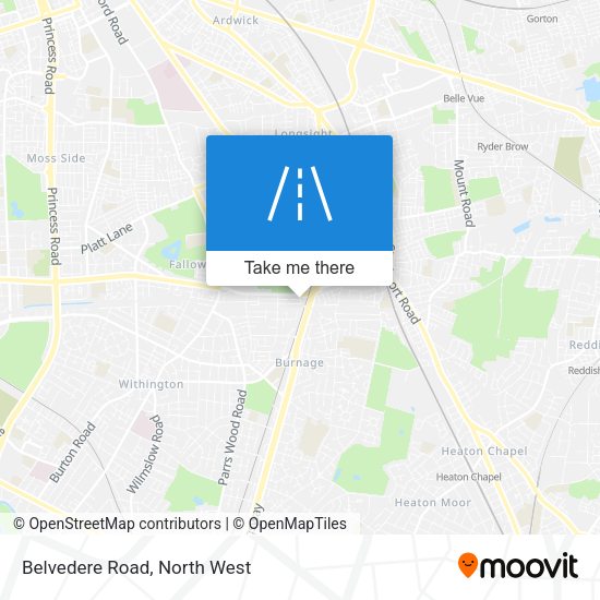 Belvedere Road map