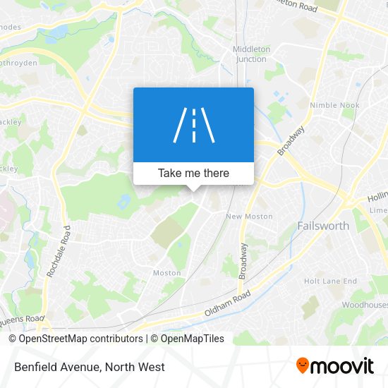 Benfield Avenue map