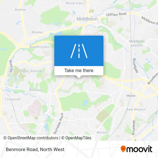 Benmore Road map