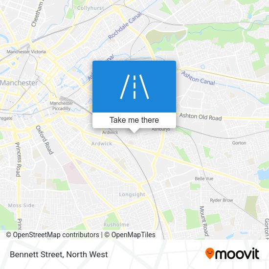 Bennett Street map