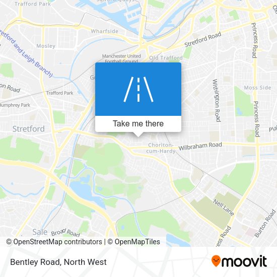 Bentley Road map