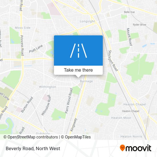 Beverly Road map