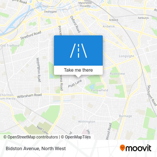 Bidston Avenue map