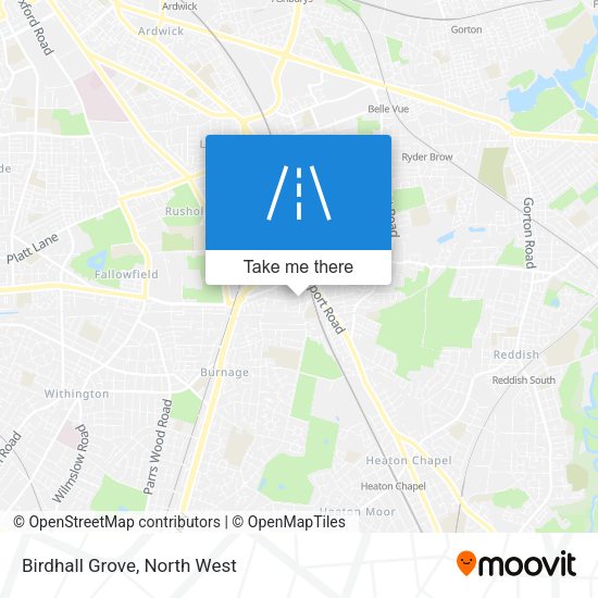 Birdhall Grove map