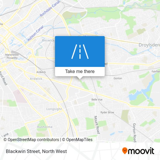 Blackwin Street map