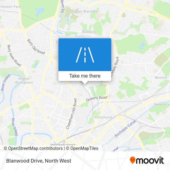 Blanwood Drive map