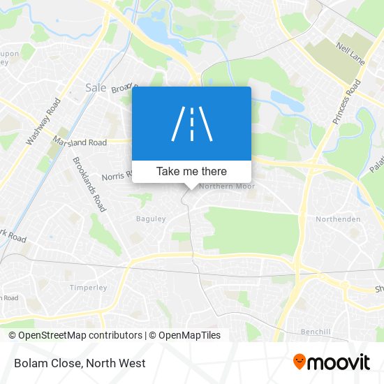 Bolam Close map