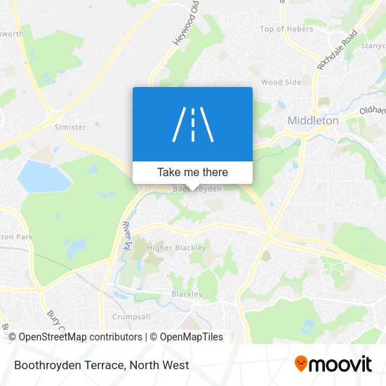 Boothroyden Terrace map