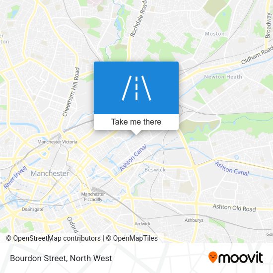Bourdon Street map
