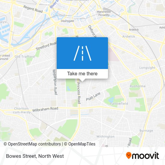 Bowes Street map