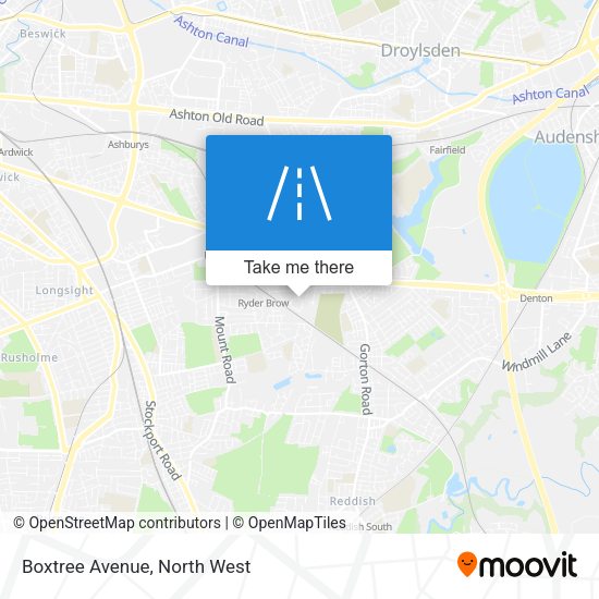 Boxtree Avenue map