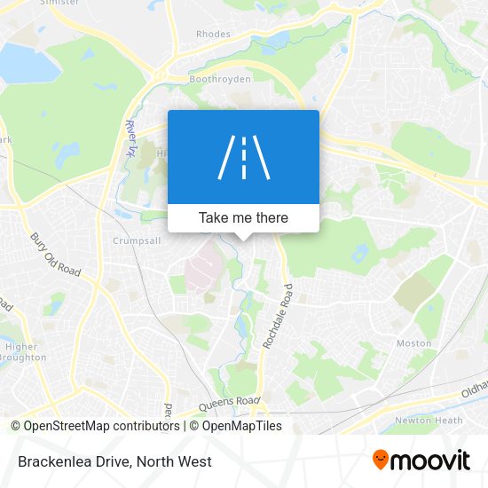 Brackenlea Drive map