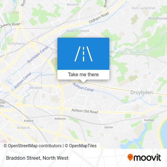Braddon Street map