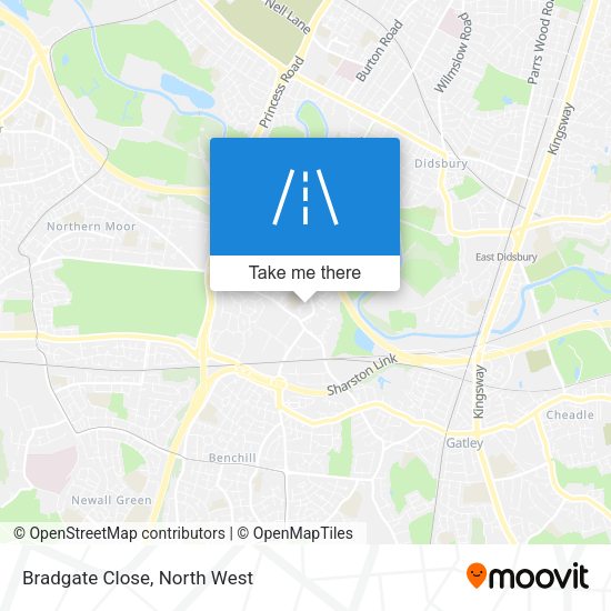 Bradgate Close map