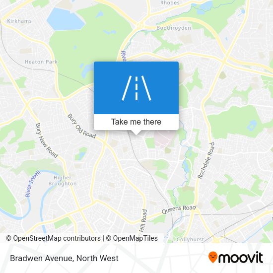 Bradwen Avenue map