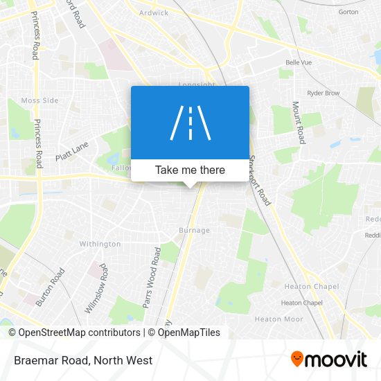 Braemar Road map