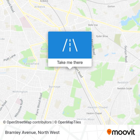 Bramley Avenue map