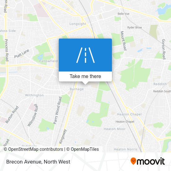 Brecon Avenue map