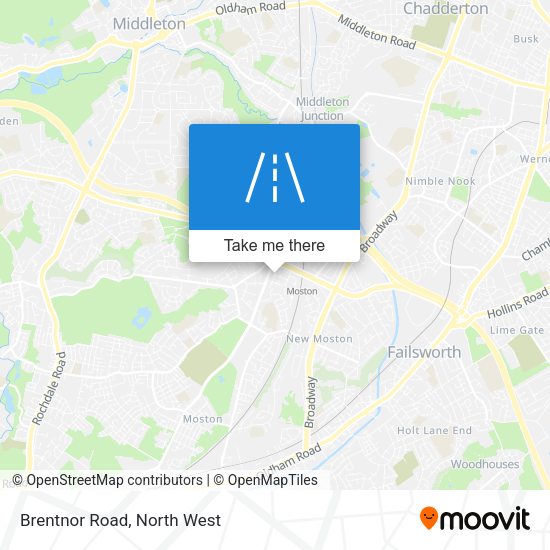 Brentnor Road map