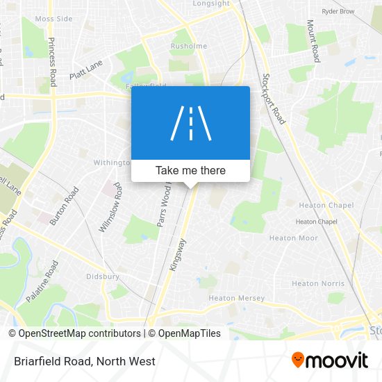 Briarfield Road map