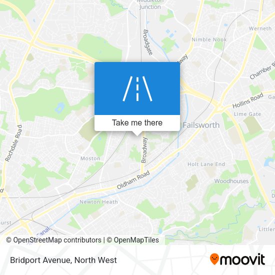 Bridport Avenue map