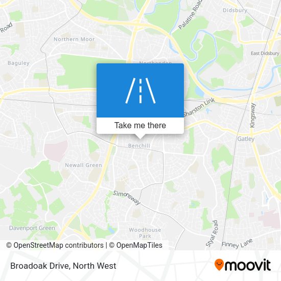 Broadoak Drive map