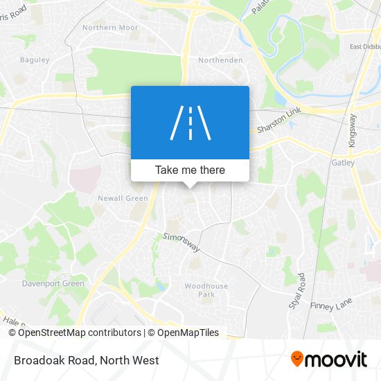 Broadoak Road map