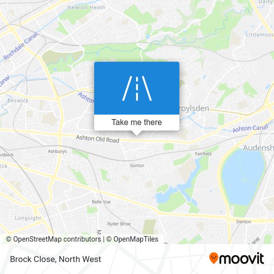 Brock Close map