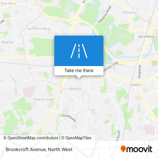 Brookcroft Avenue map