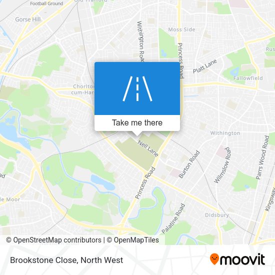 Brookstone Close map