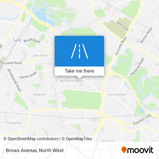 Brows Avenue map