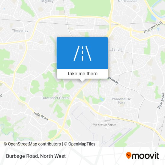 Burbage Road map