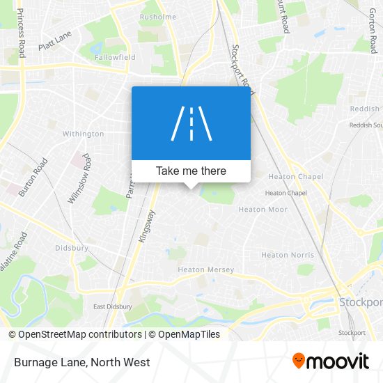 Burnage Lane map