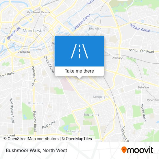 Bushmoor Walk map