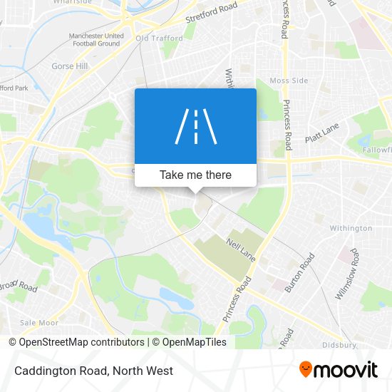 Caddington Road map