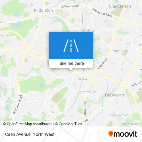 Caen Avenue map