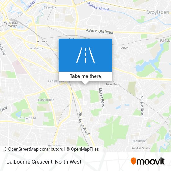 Calbourne Crescent map