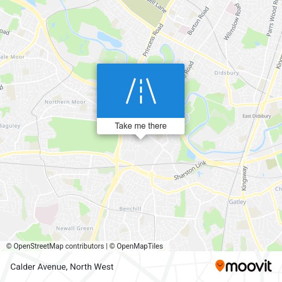 Calder Avenue map
