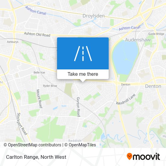 Carlton Range map