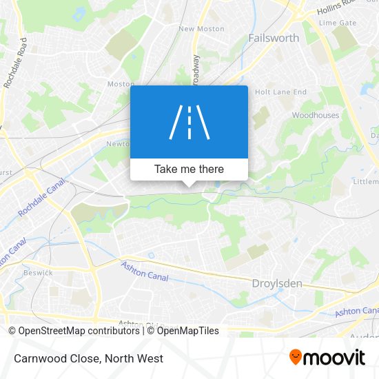 Carnwood Close map