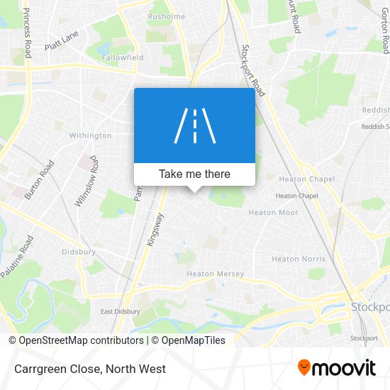 Carrgreen Close map