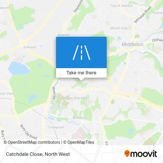 Catchdale Close map