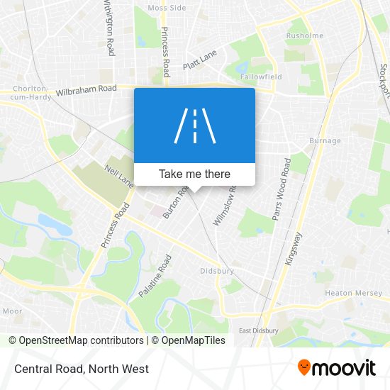 Central Road map