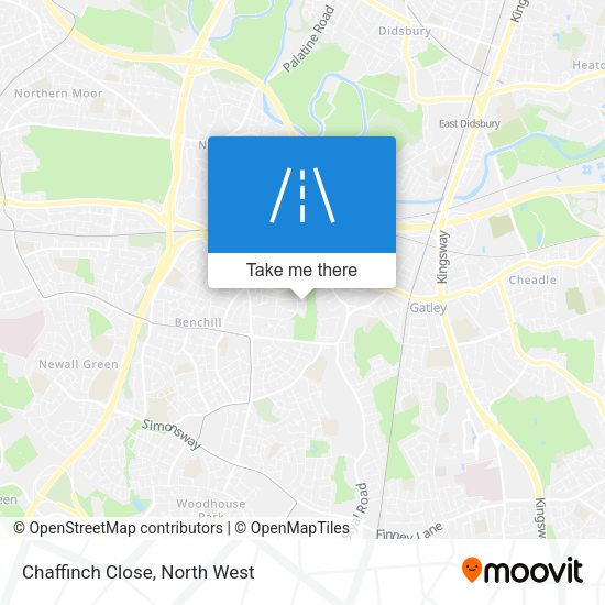 Chaffinch Close map