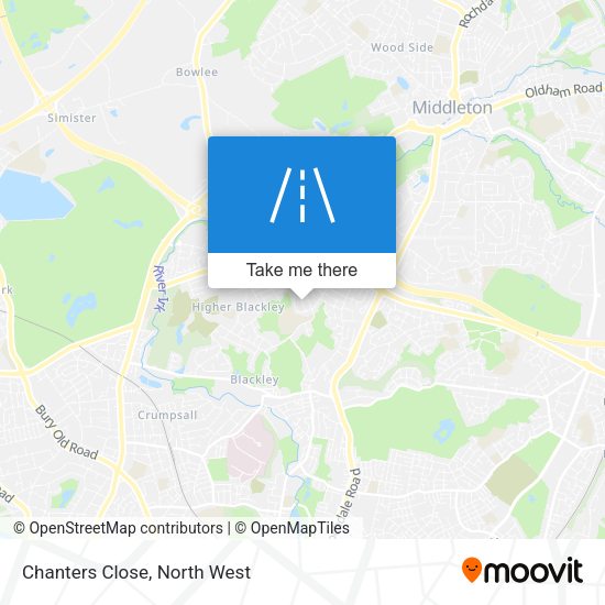 Chanters Close map