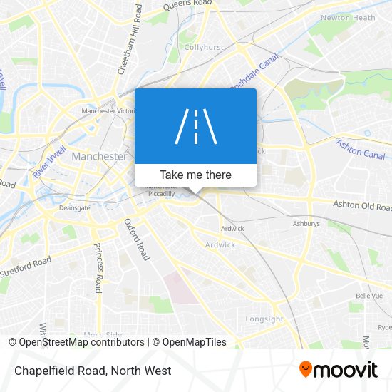 Chapelfield Road map