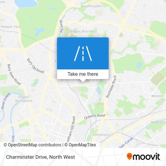 Charminster Drive map