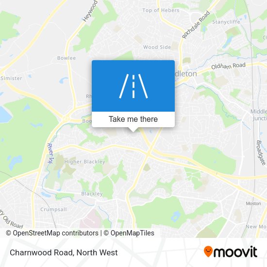 Charnwood Road map