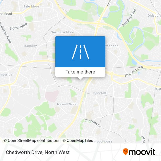 Chedworth Drive map